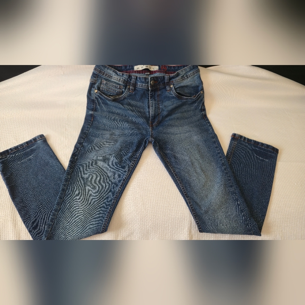 Artful REBEL Men's Slim Fit Blue Jeans
